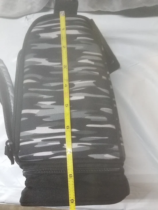 Nike Black Gray Camo Insolated Lunch Bag with 2 Compartments - Picture 5 of 5